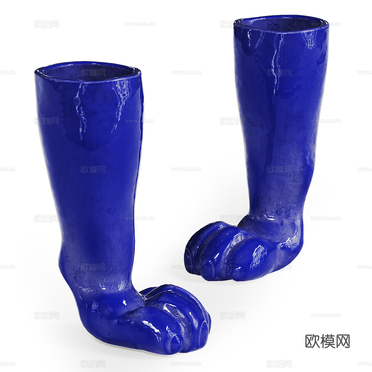 现代陶瓷艺术花瓶3d模型