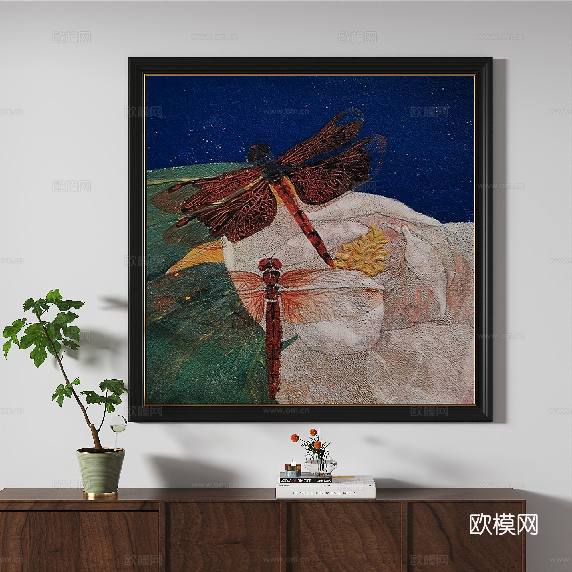 欧式，法式，古典，复古，轻奢，装饰画3d模型