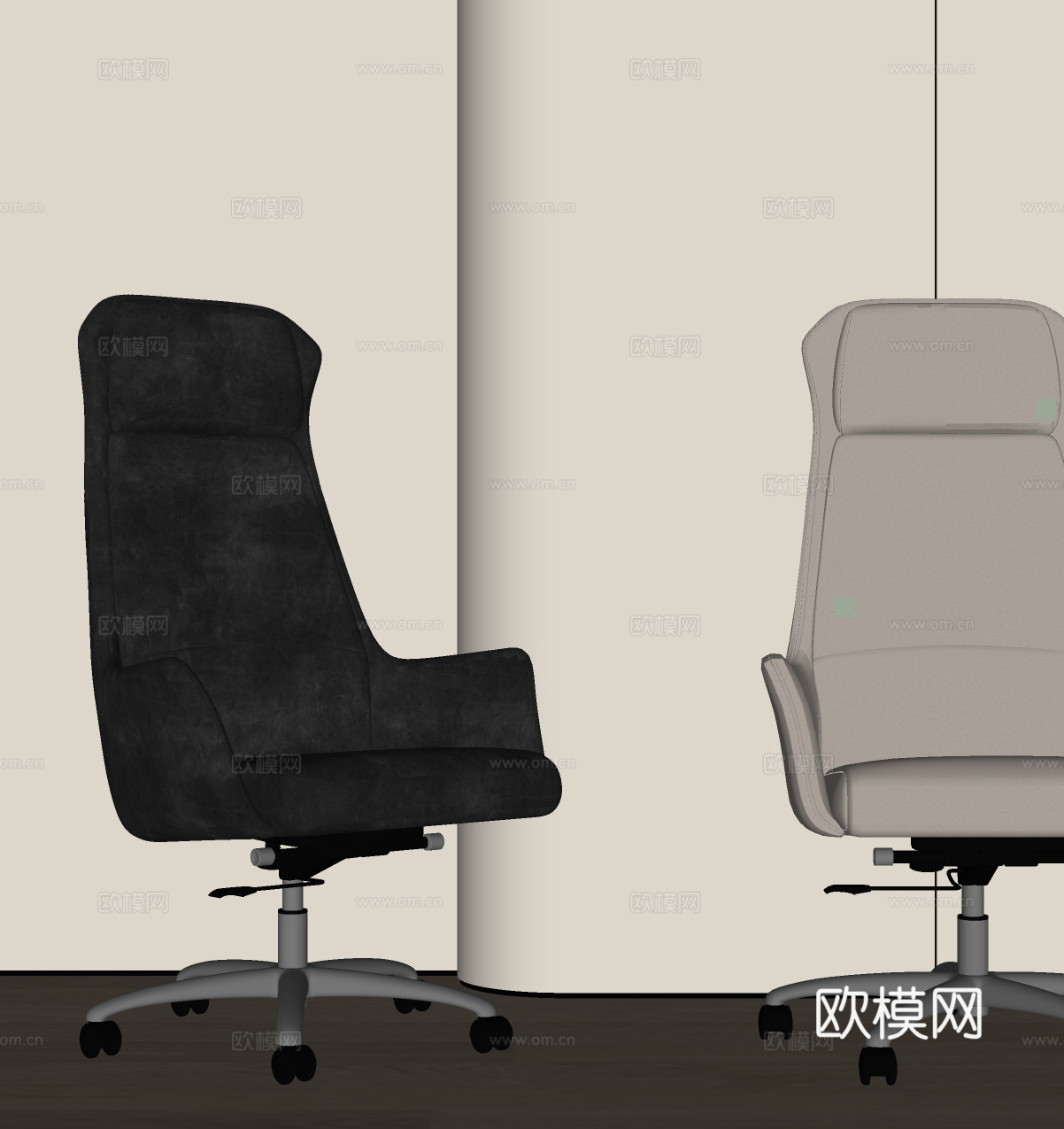 现代办公椅su模型