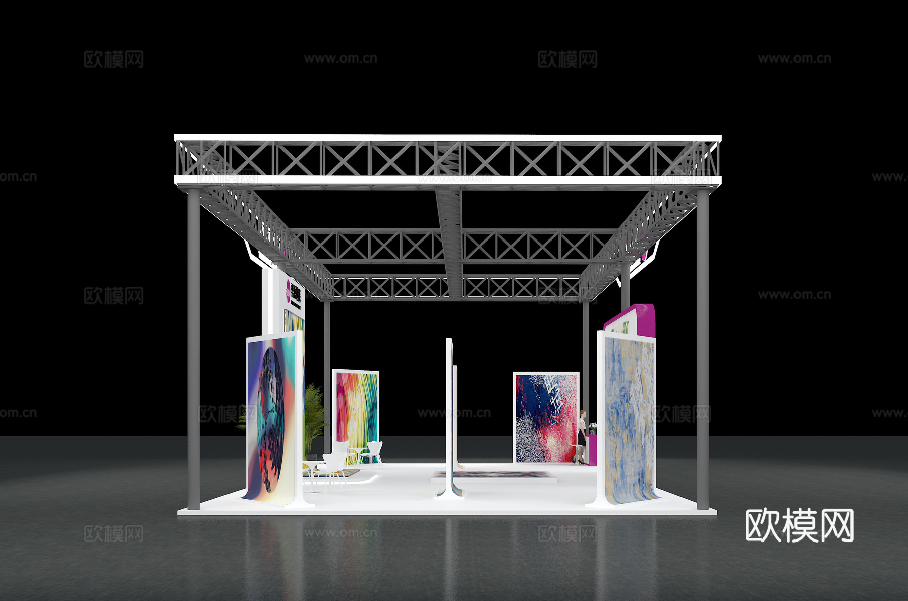 展厅 展台 会展3d模型
