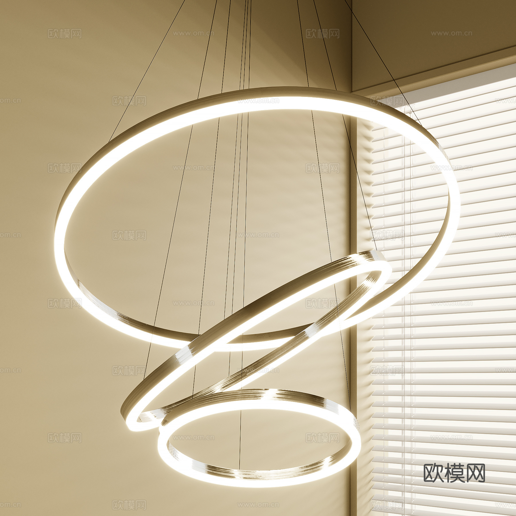 法式吊灯su模型