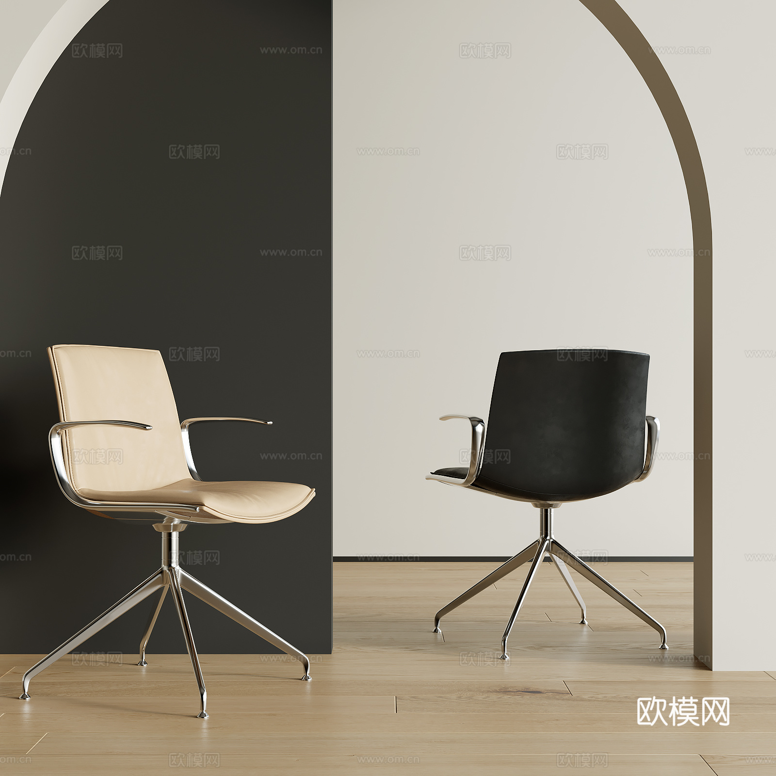 现代办公椅3d模型