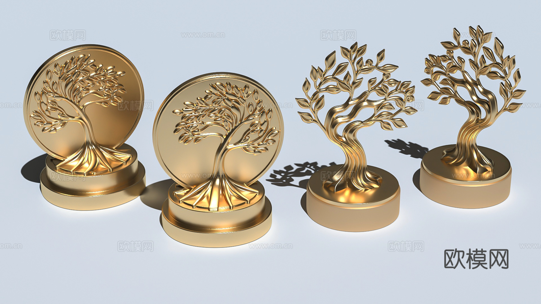 奖杯奖牌金牌雕塑装饰3d模型