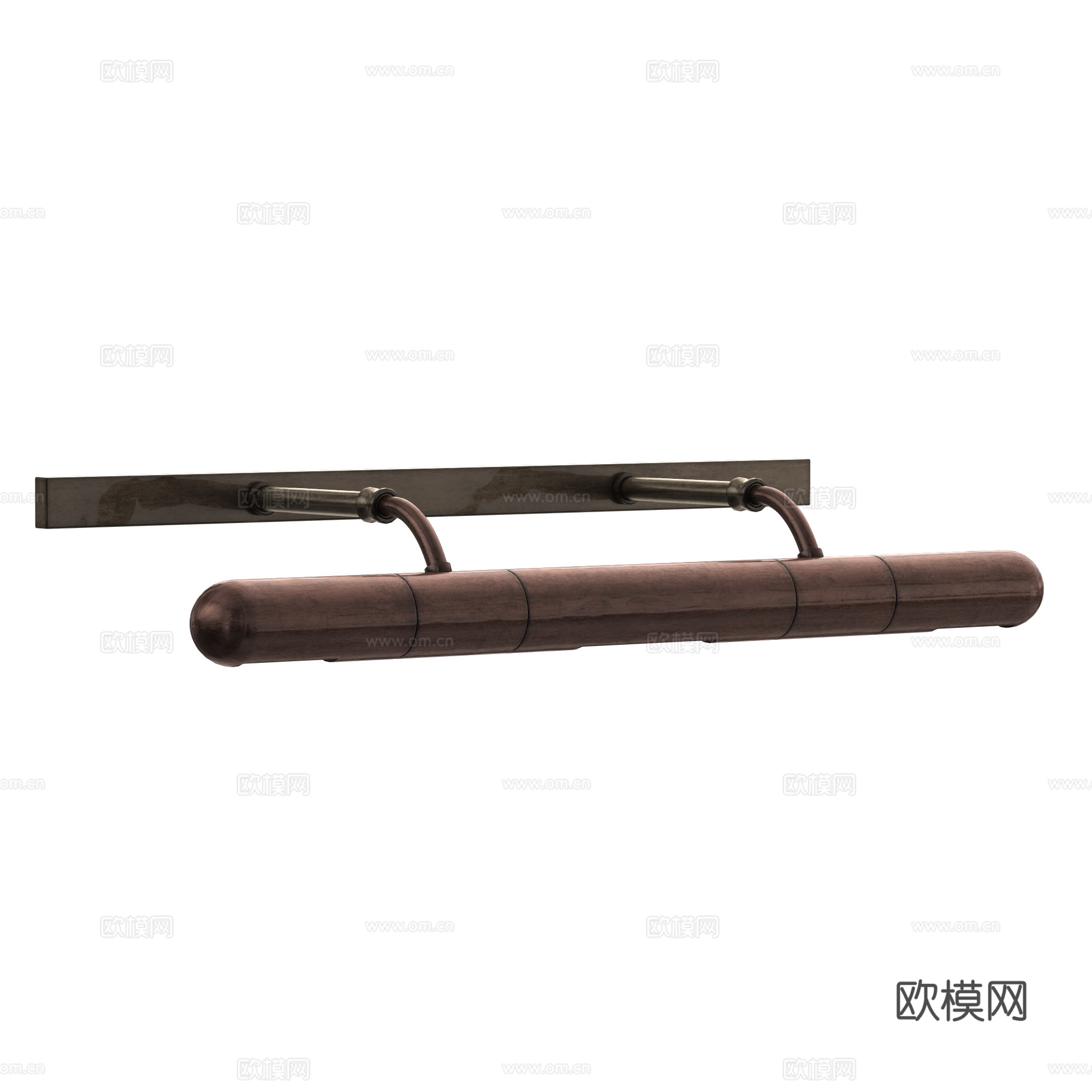 现代轻奢长条壁画灯3d模型
