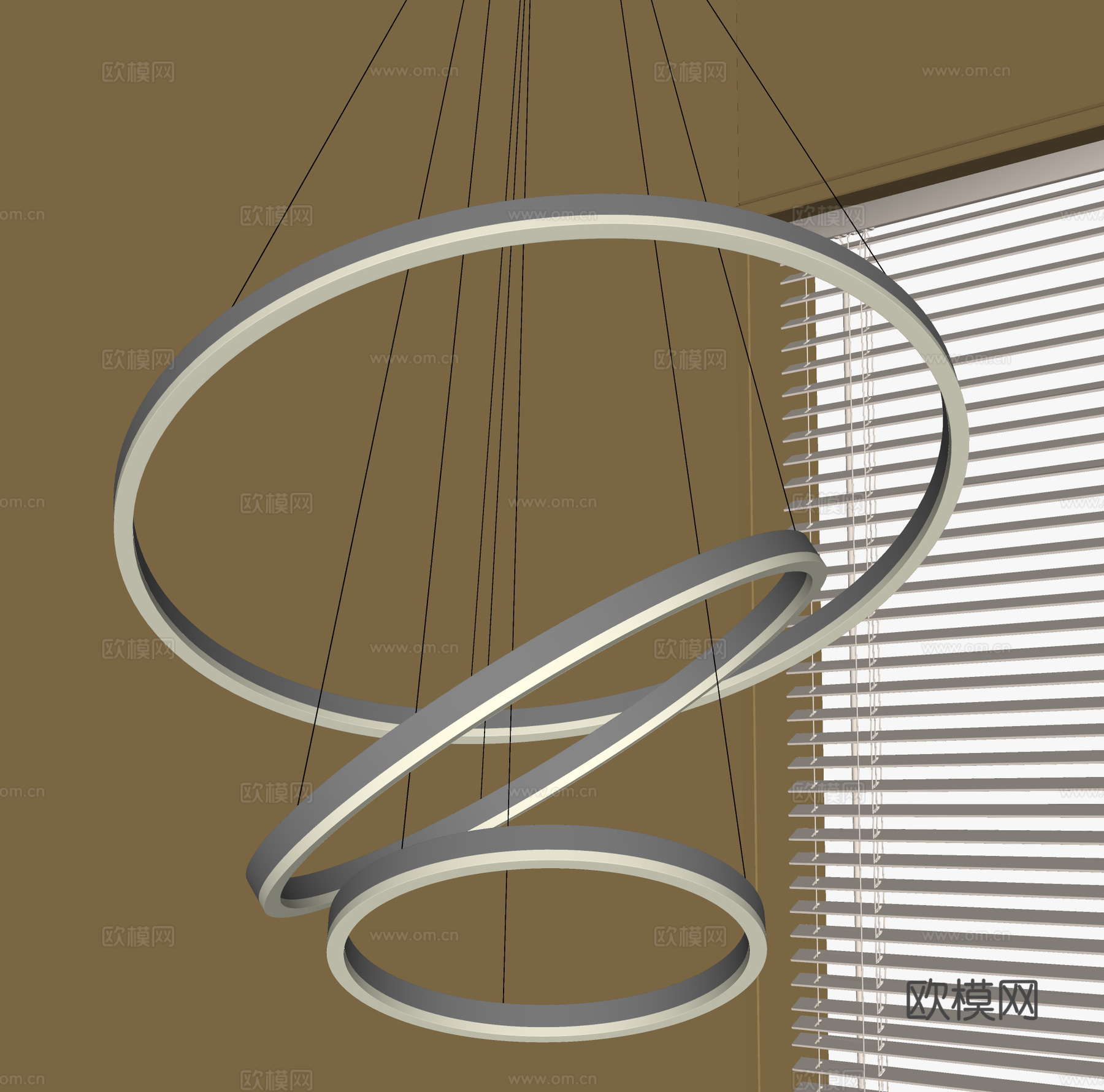 法式吊灯su模型