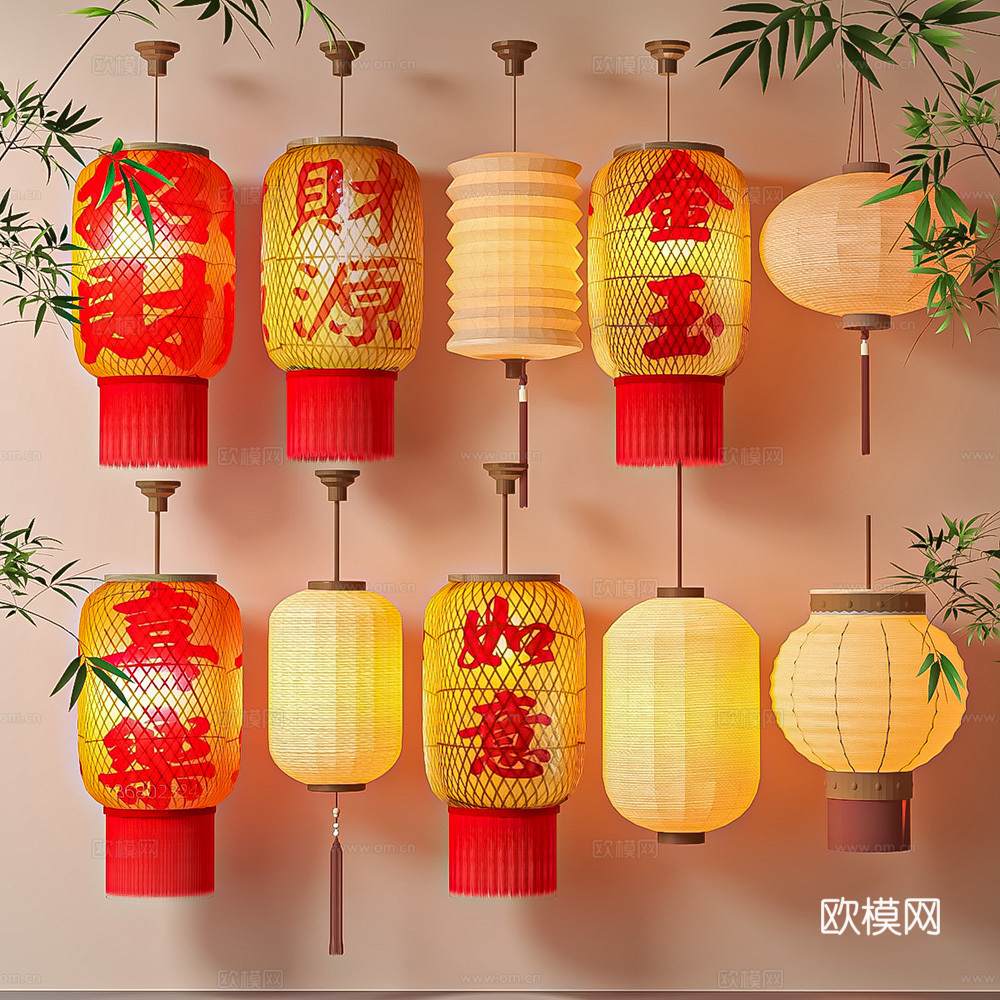 灯笼su模型