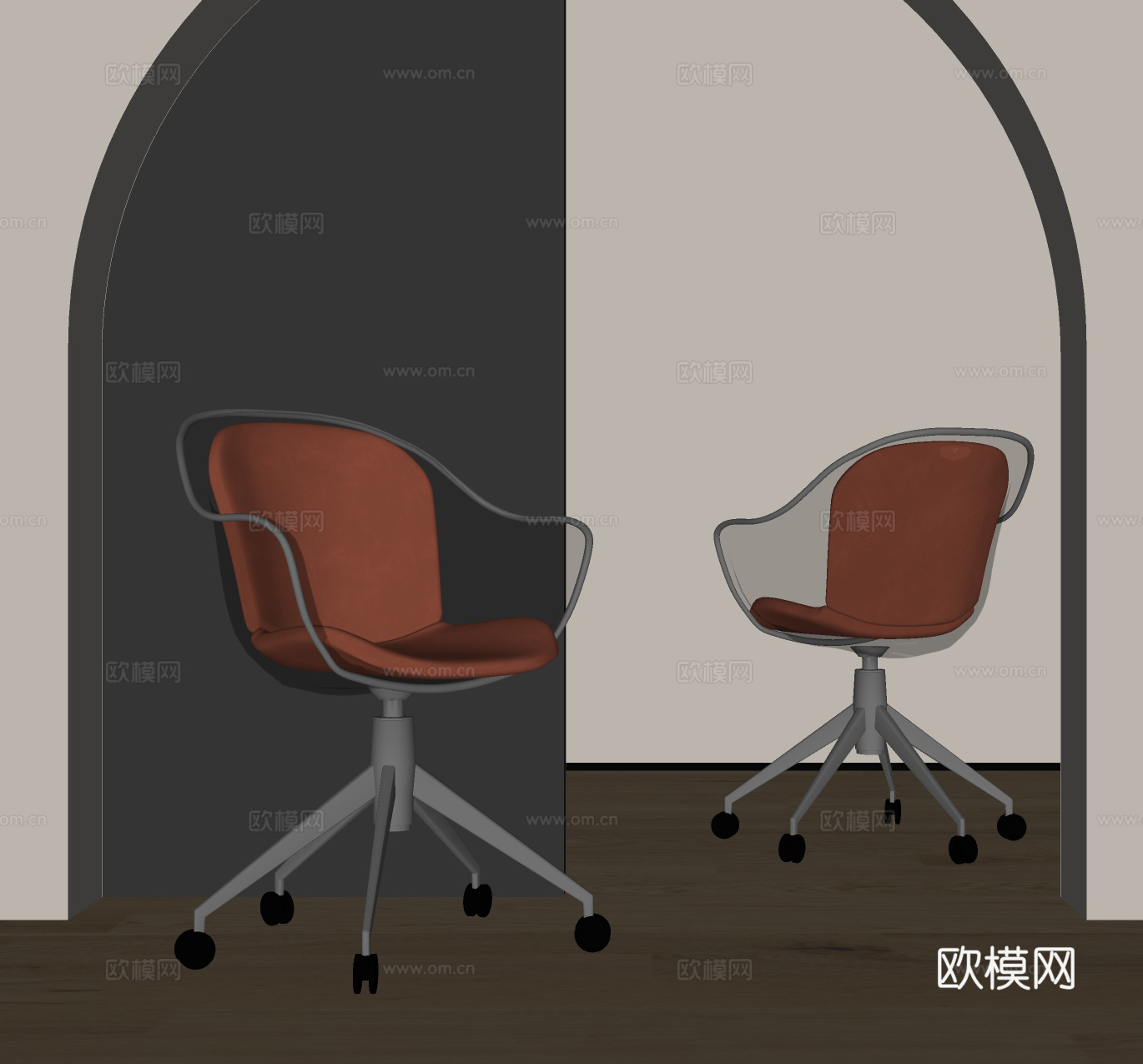 现代办公椅su模型