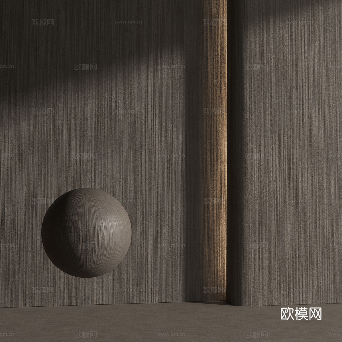 现代意式墙布 墙纸3d模型