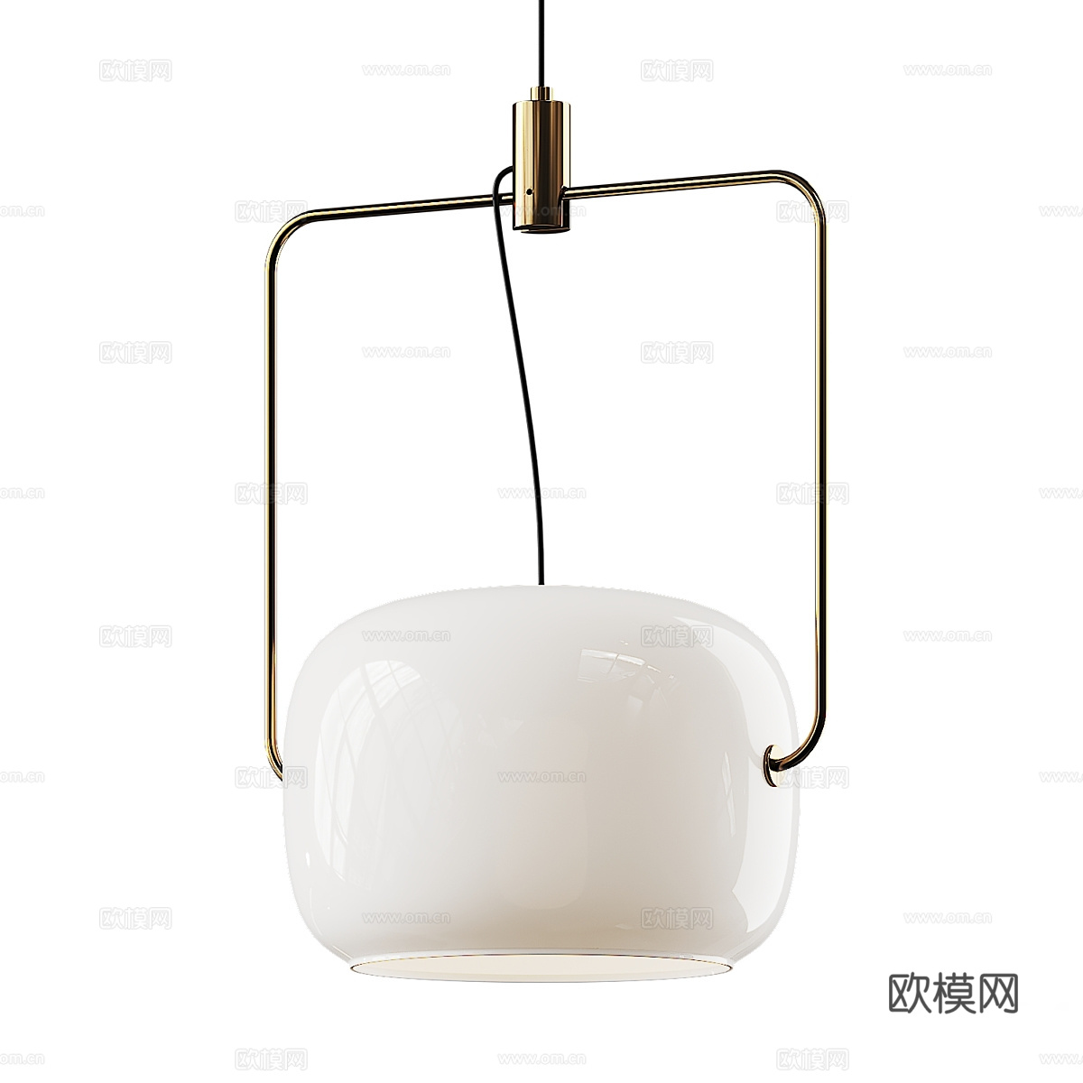 新中式轻奢装饰小吊灯3d模型