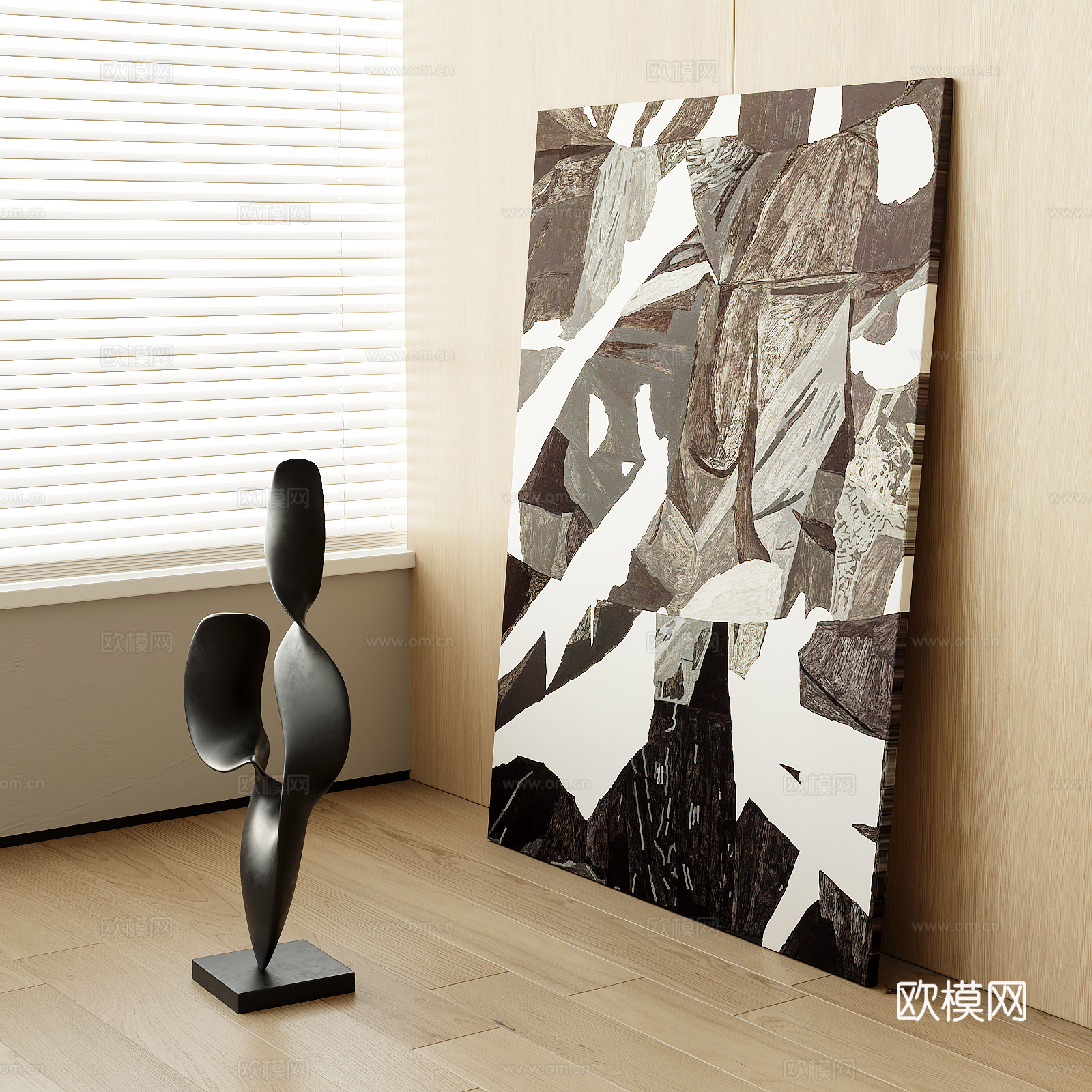 现代装饰画3d模型