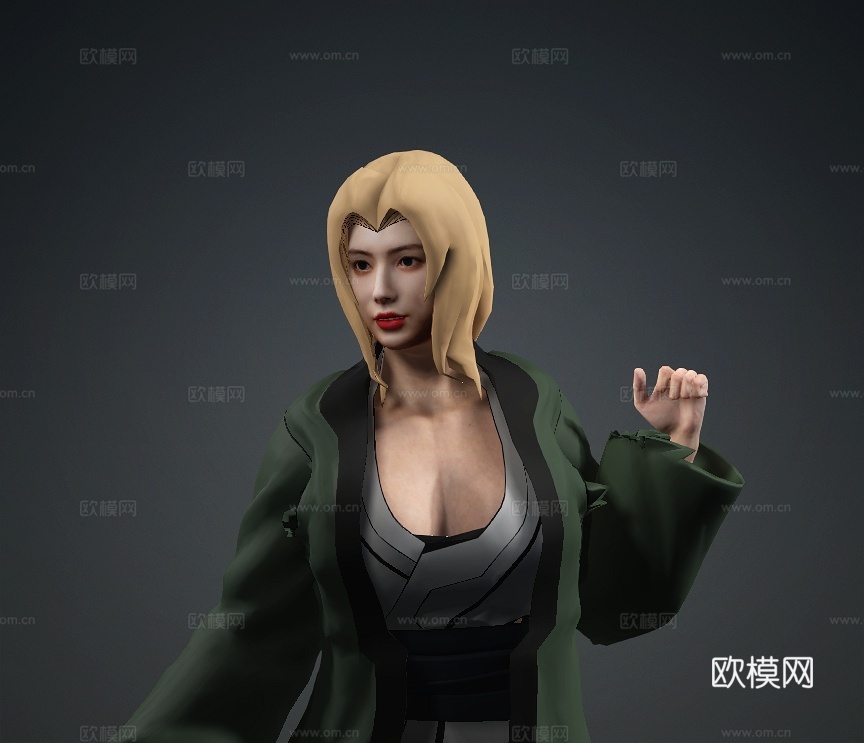 火影忍者纲手跳《极乐净土》美女 性感 日本 韩国 女团 舞蹈3d模型