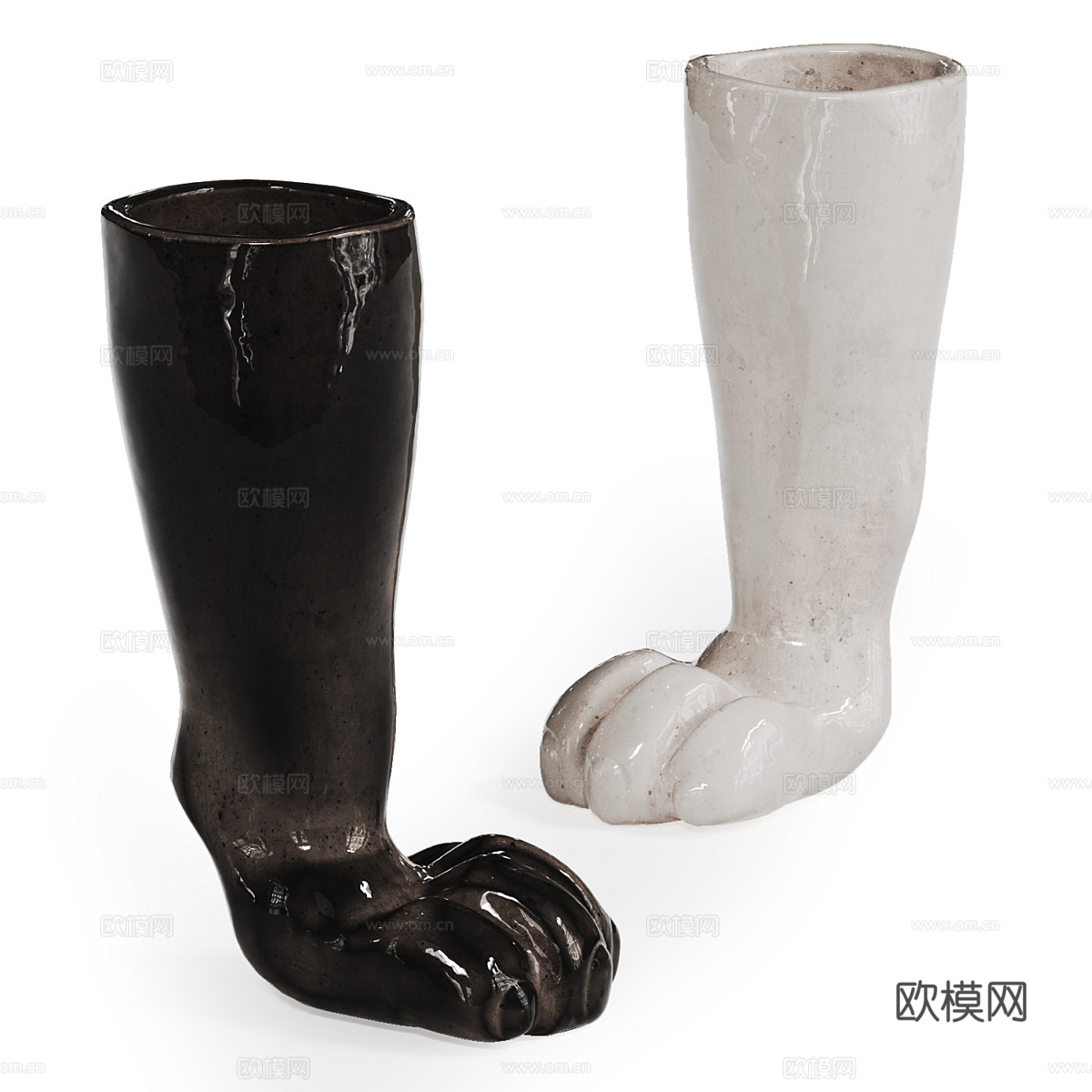现代陶瓷艺术花瓶3d模型