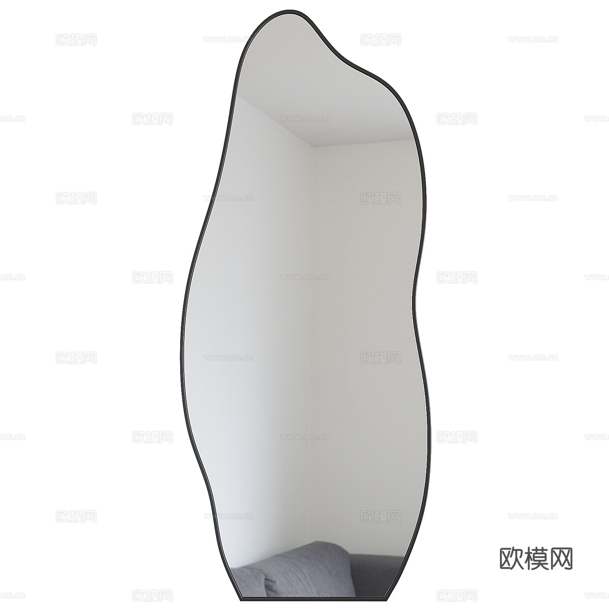 现代极简装饰镜子3d模型