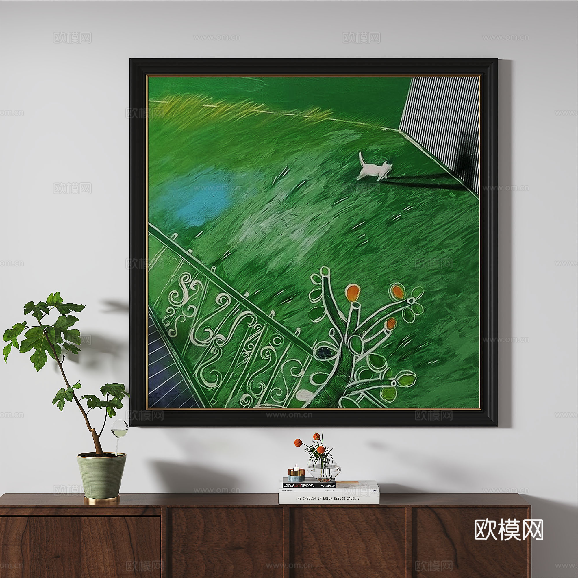 欧式，法式，古典，复古，轻奢，装饰画3d模型