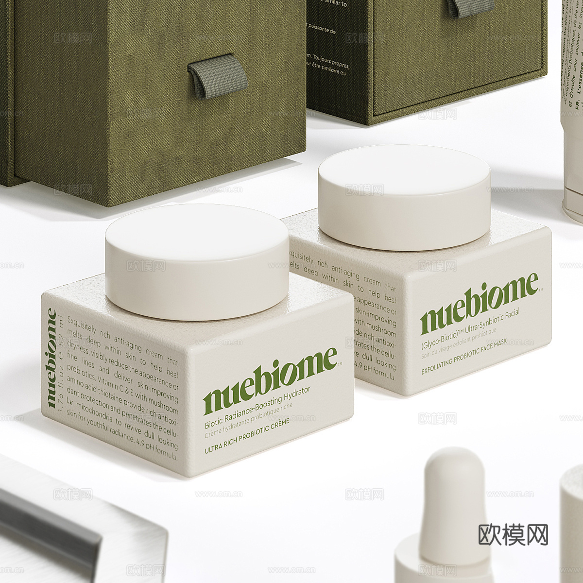 现代 Nuebiome 化妆品套装3d模型