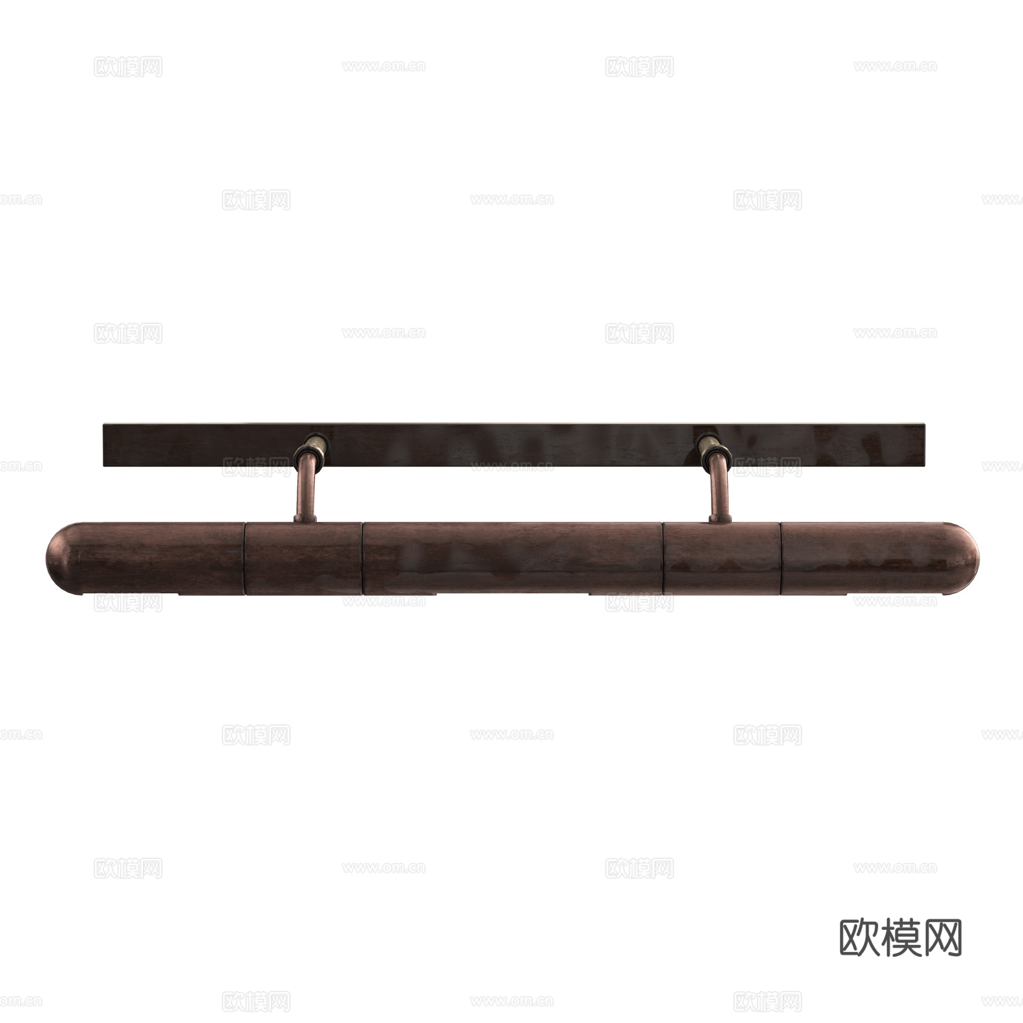 现代轻奢长条壁画灯3d模型
