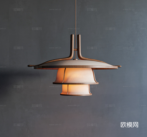 宋式風(fēng)吊燈3d模型下載