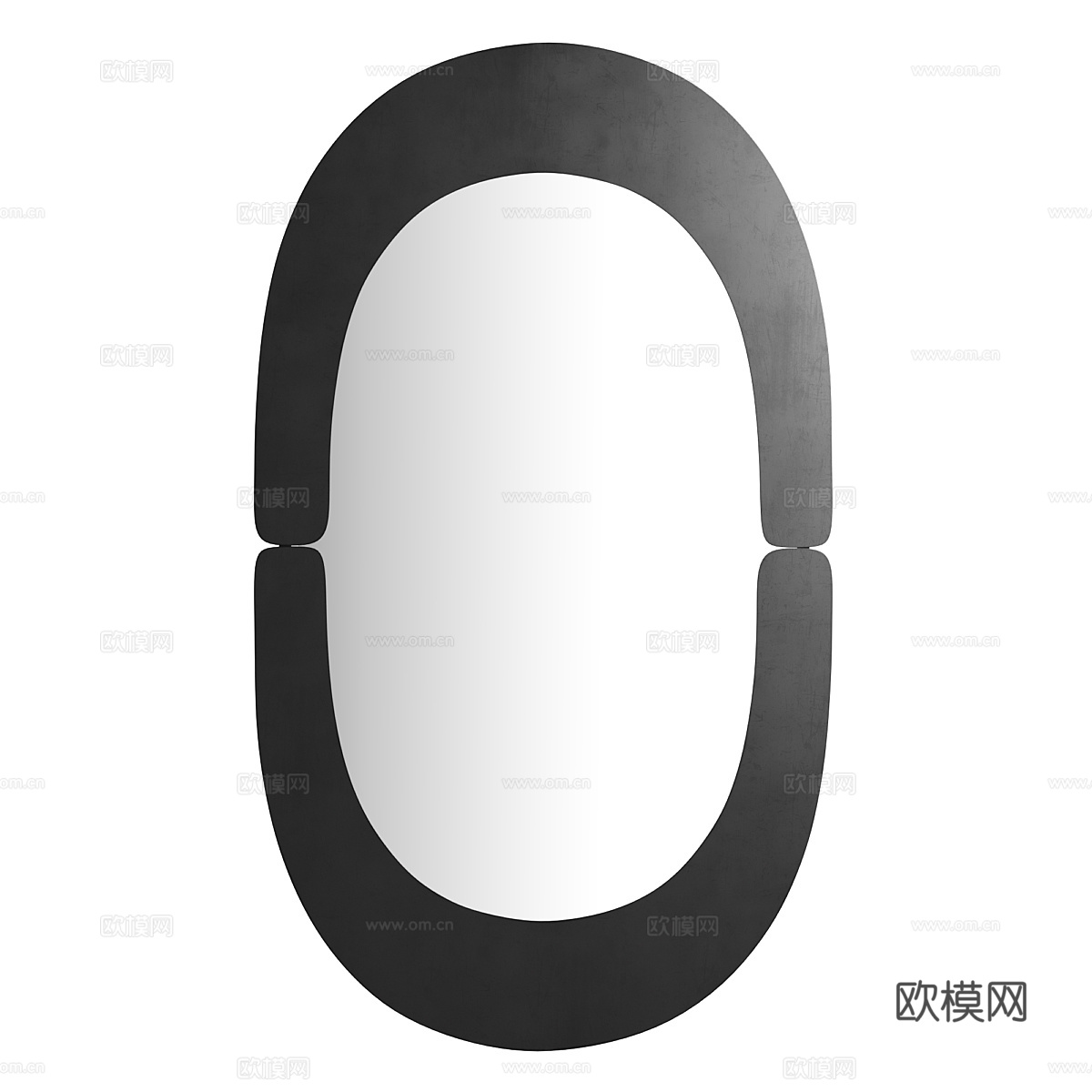 现代意式装饰镜子3d模型