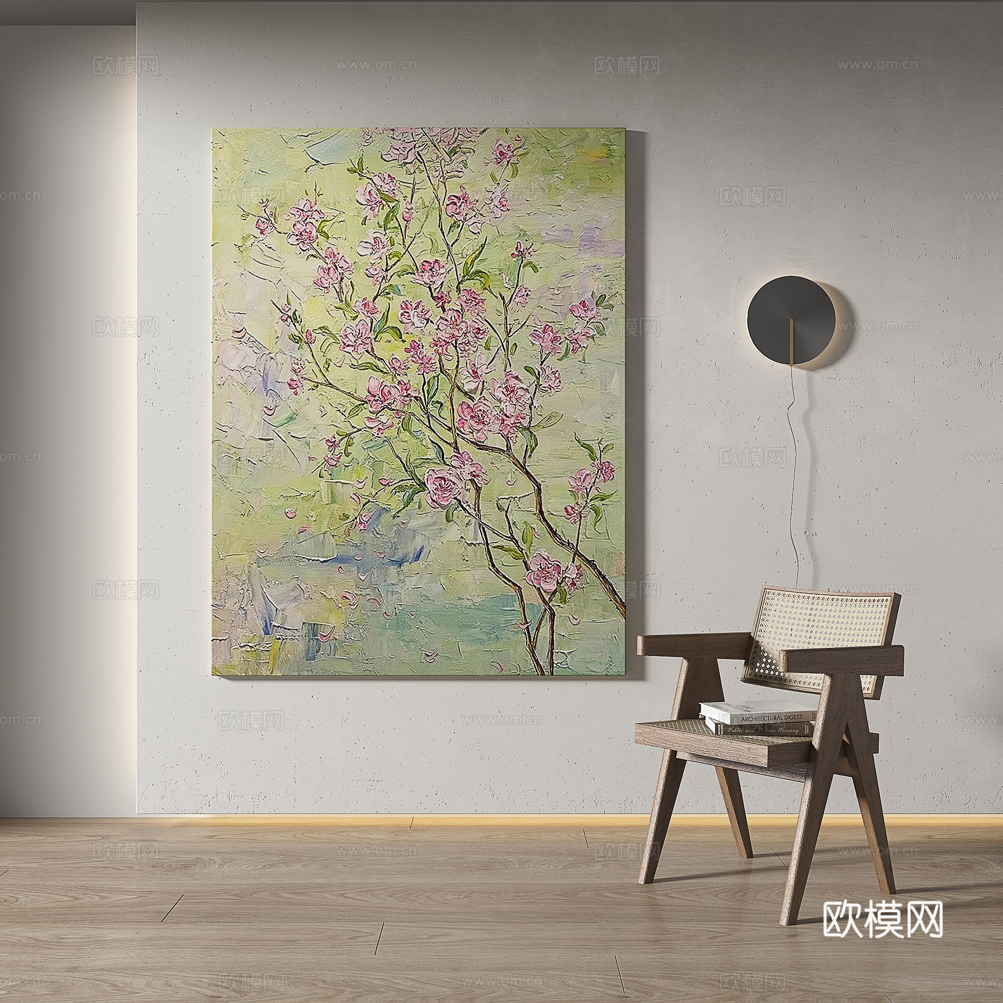 现代，中古，复古，轻奢，侘寂，立体，肌理，简约，抽象，装饰画3d模型