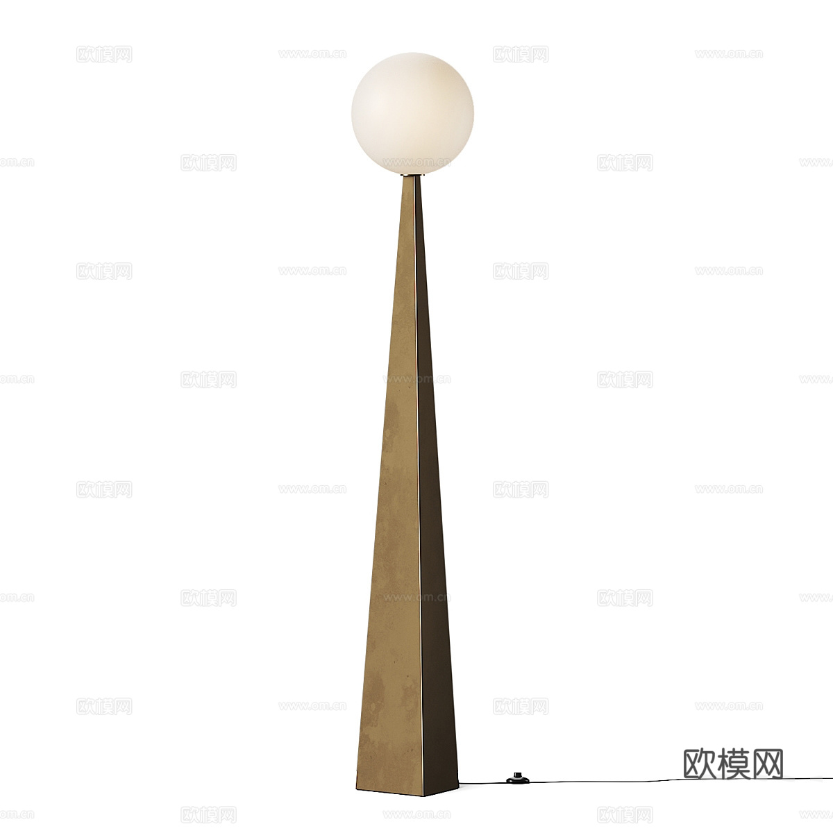 现代轻奢极简落地灯3d模型