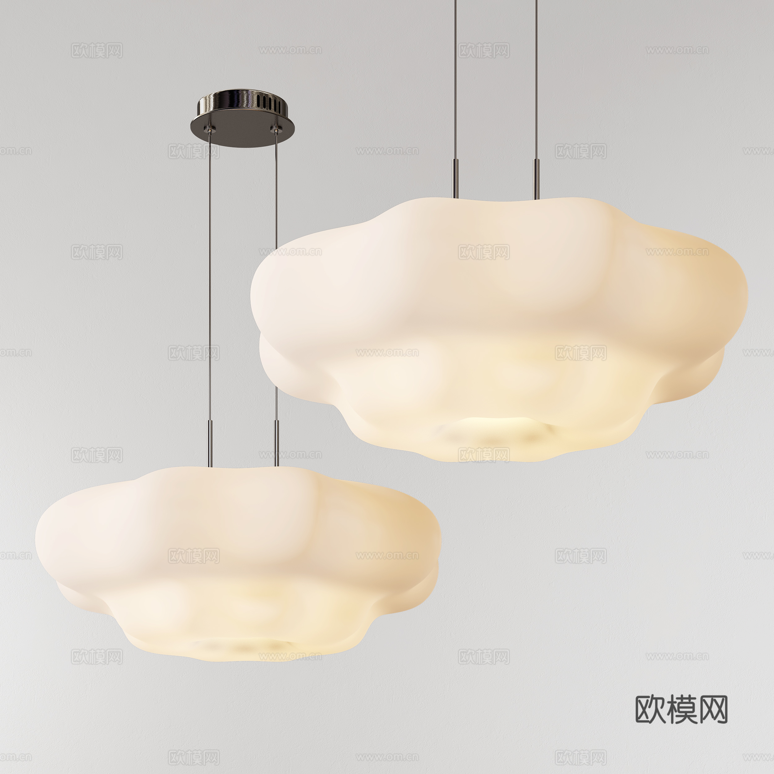 oddly艺术吊灯 餐厅吊灯 卧室吊灯 灯笼吊灯su模型