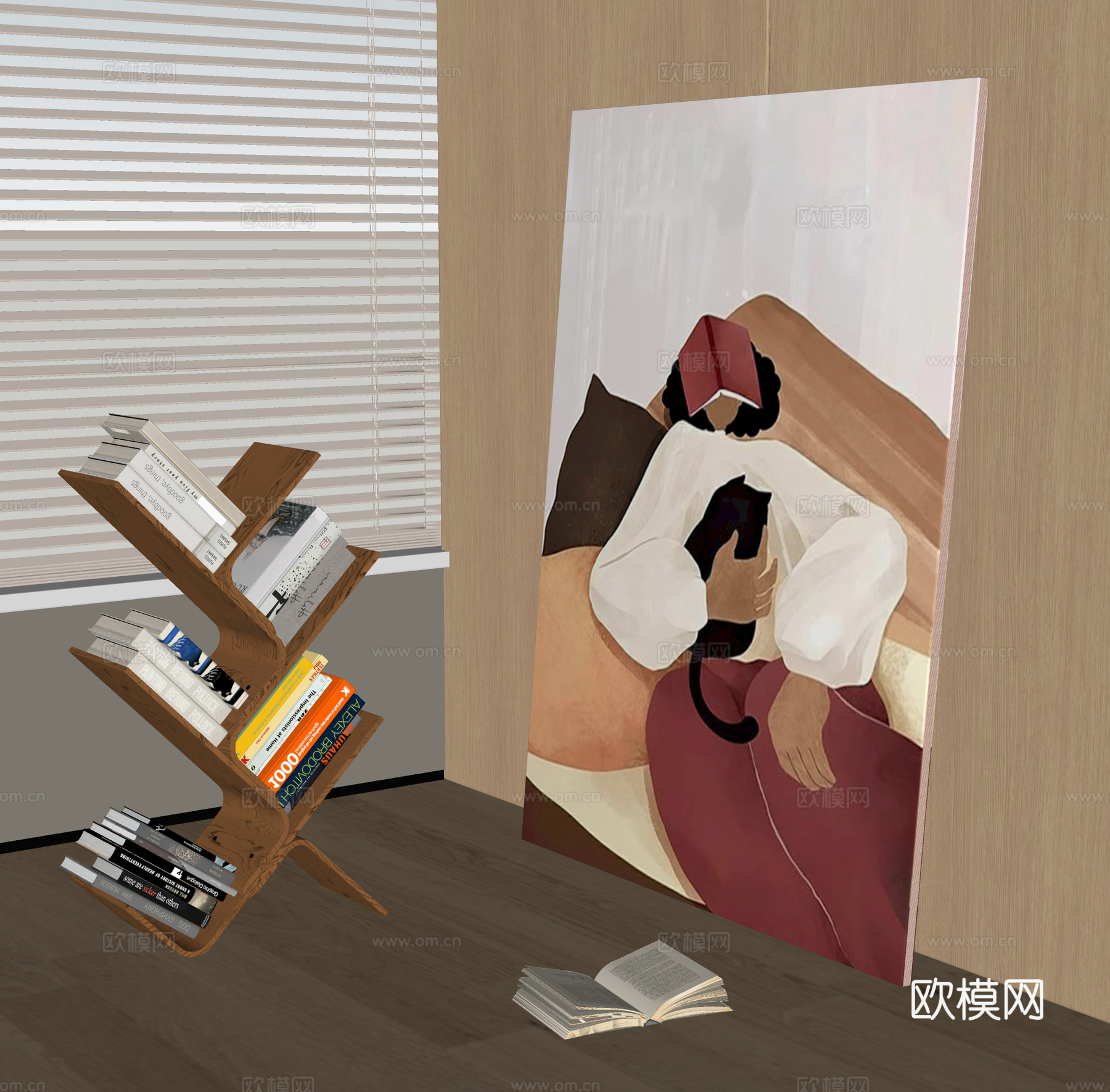 现代装饰画免费su模型