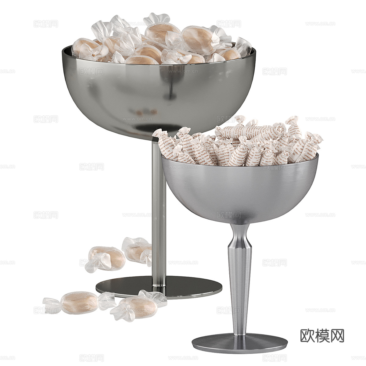 太妃糖 糖果 托盘3d模型