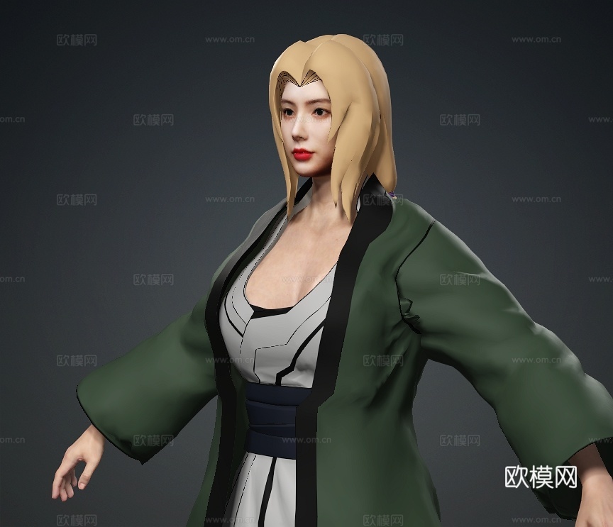 火影忍者纲手跳《极乐净土》美女 性感 日本 韩国 女团 舞蹈3d模型