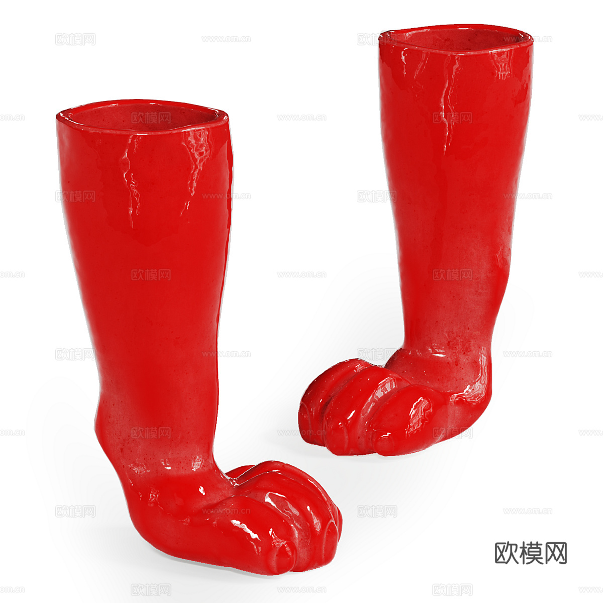 现代陶瓷艺术花瓶3d模型