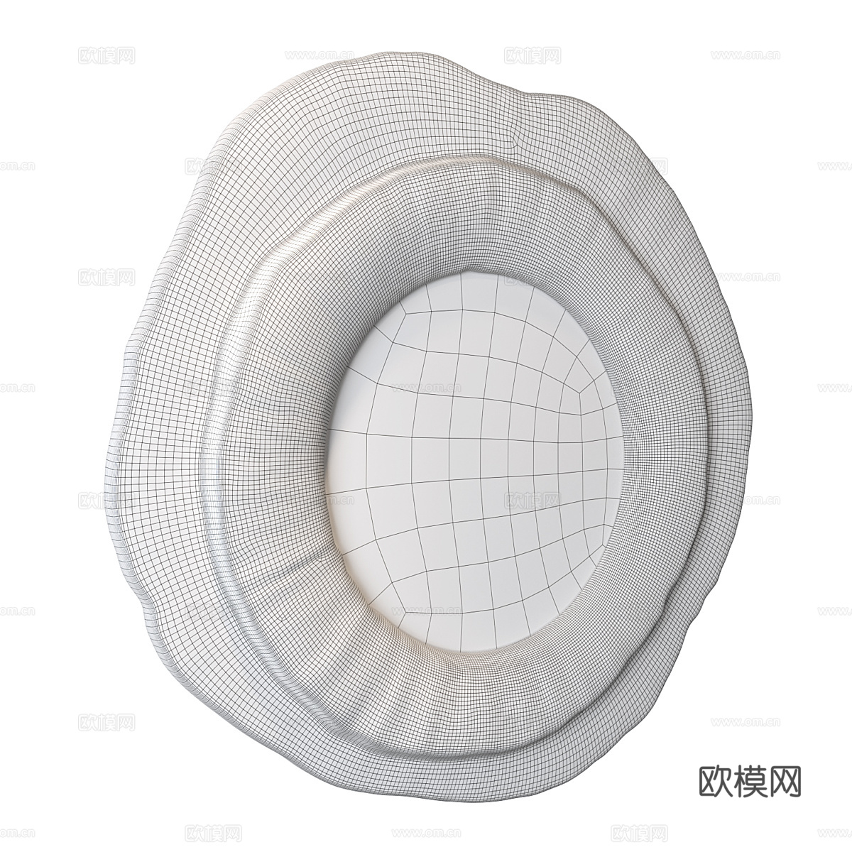 现代侘寂装饰镜子3d模型