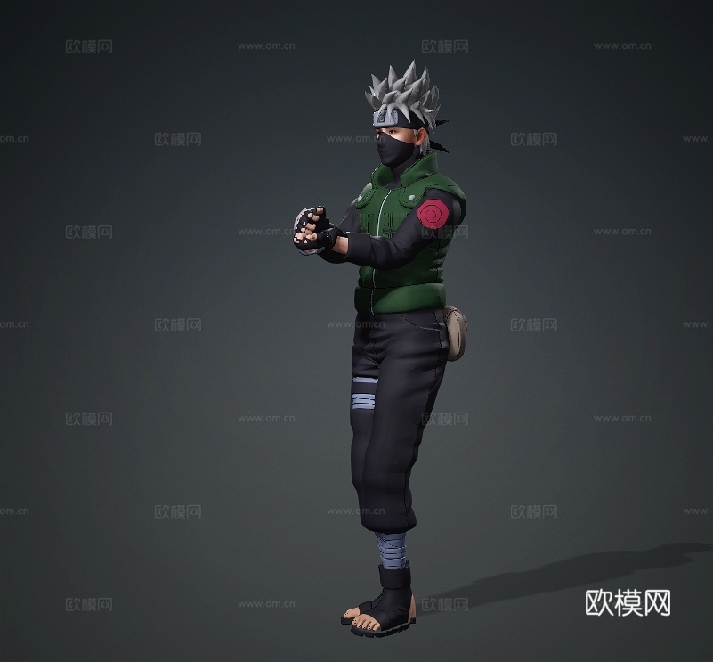 火影忍者 卡卡西 跳《极乐净土》写实 搞笑 帅哥男神蔡徐坤3d模型