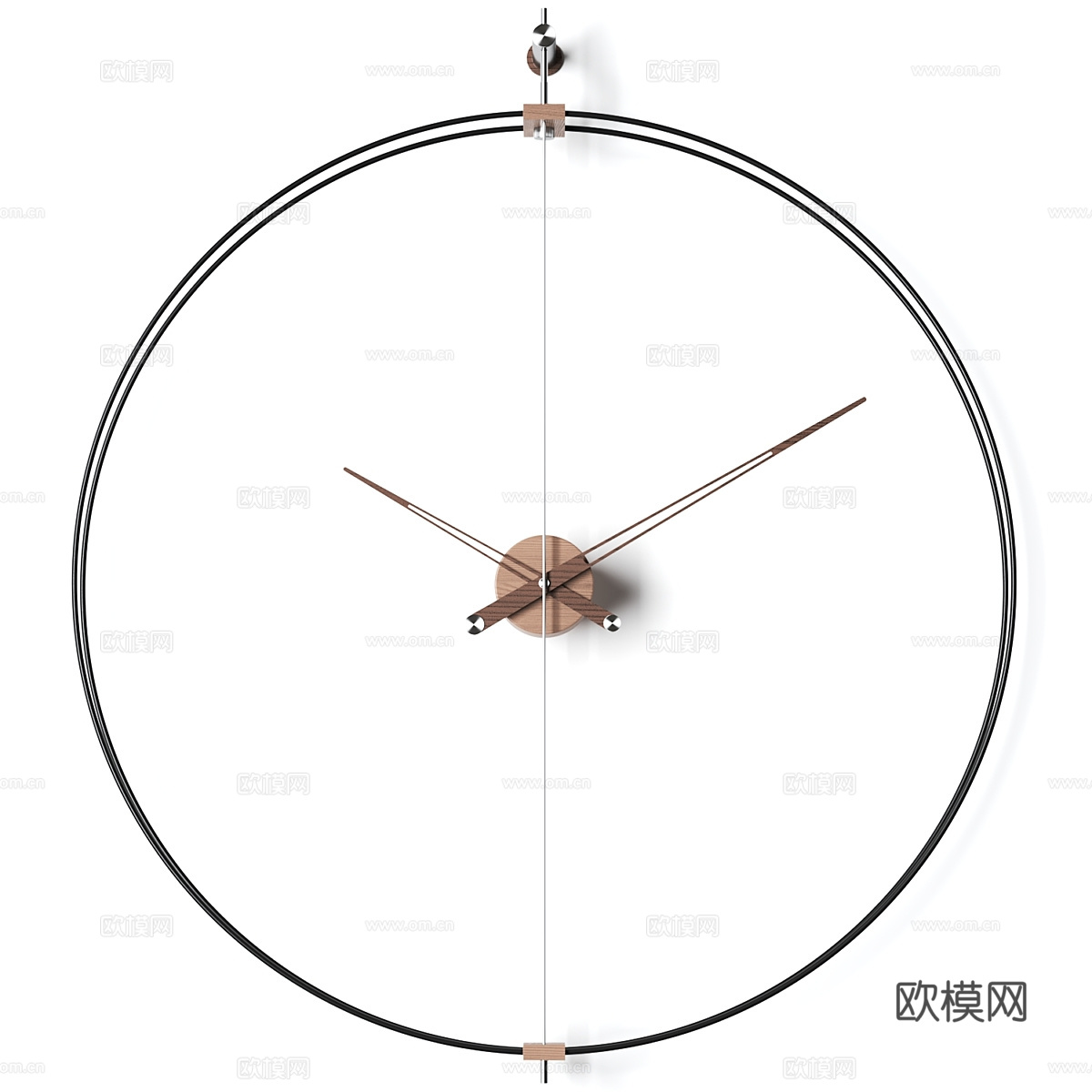 现代极简挂钟3d模型