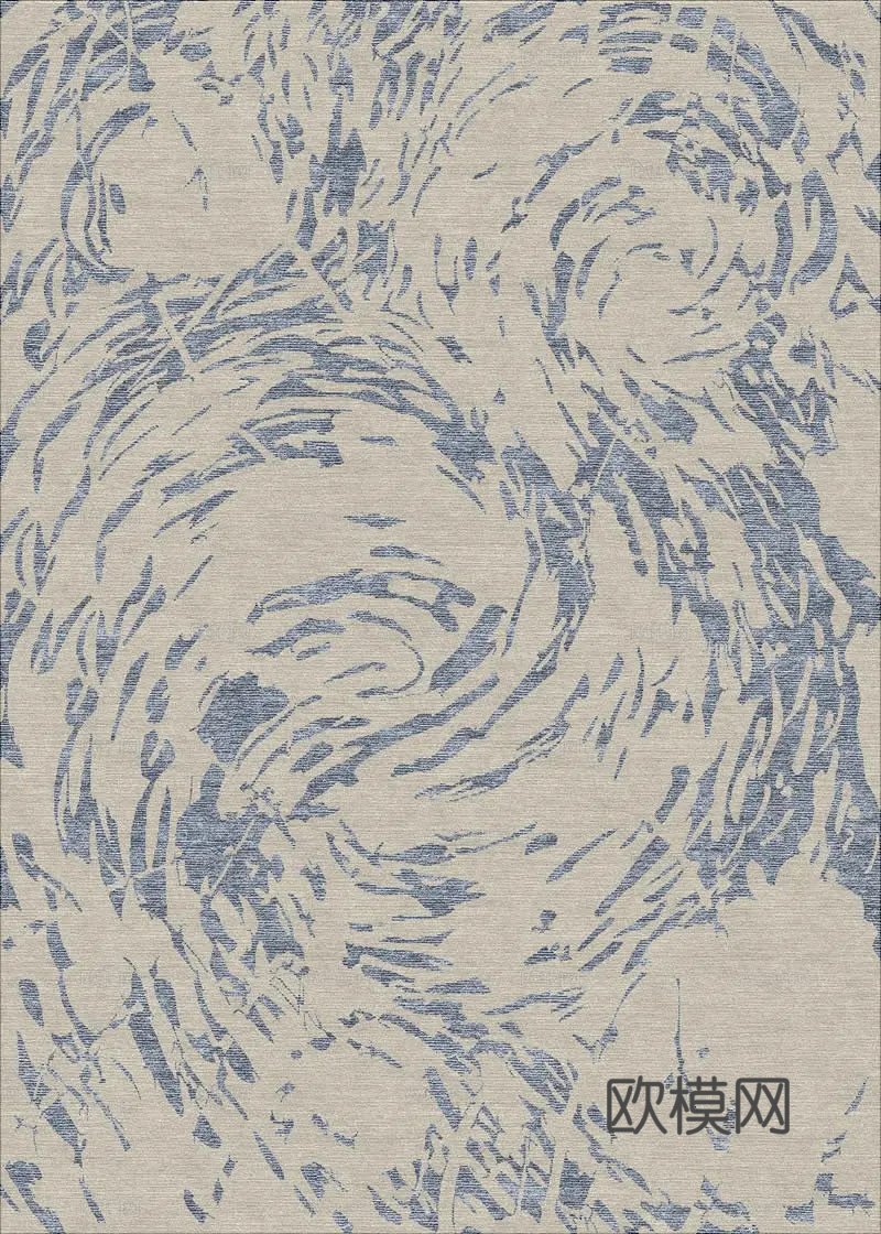 地毯  图案地毯  蓝灰色地毯