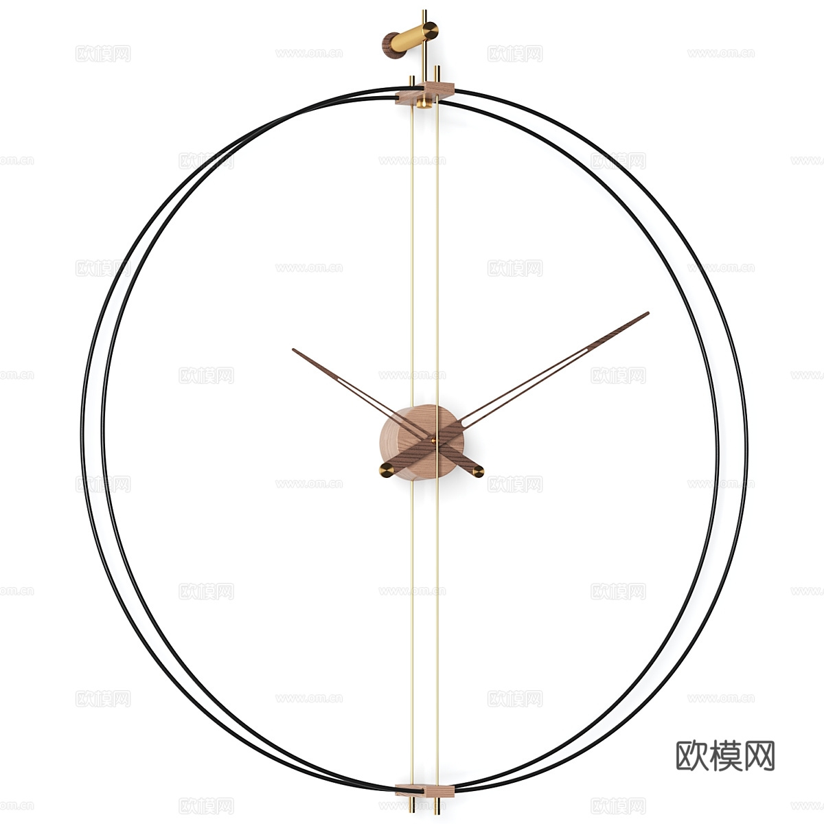 现代极简挂钟3d模型