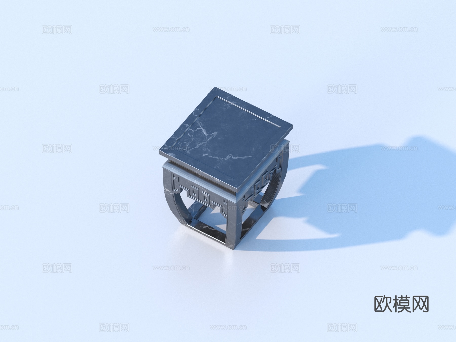 石凳 石墩3d模型