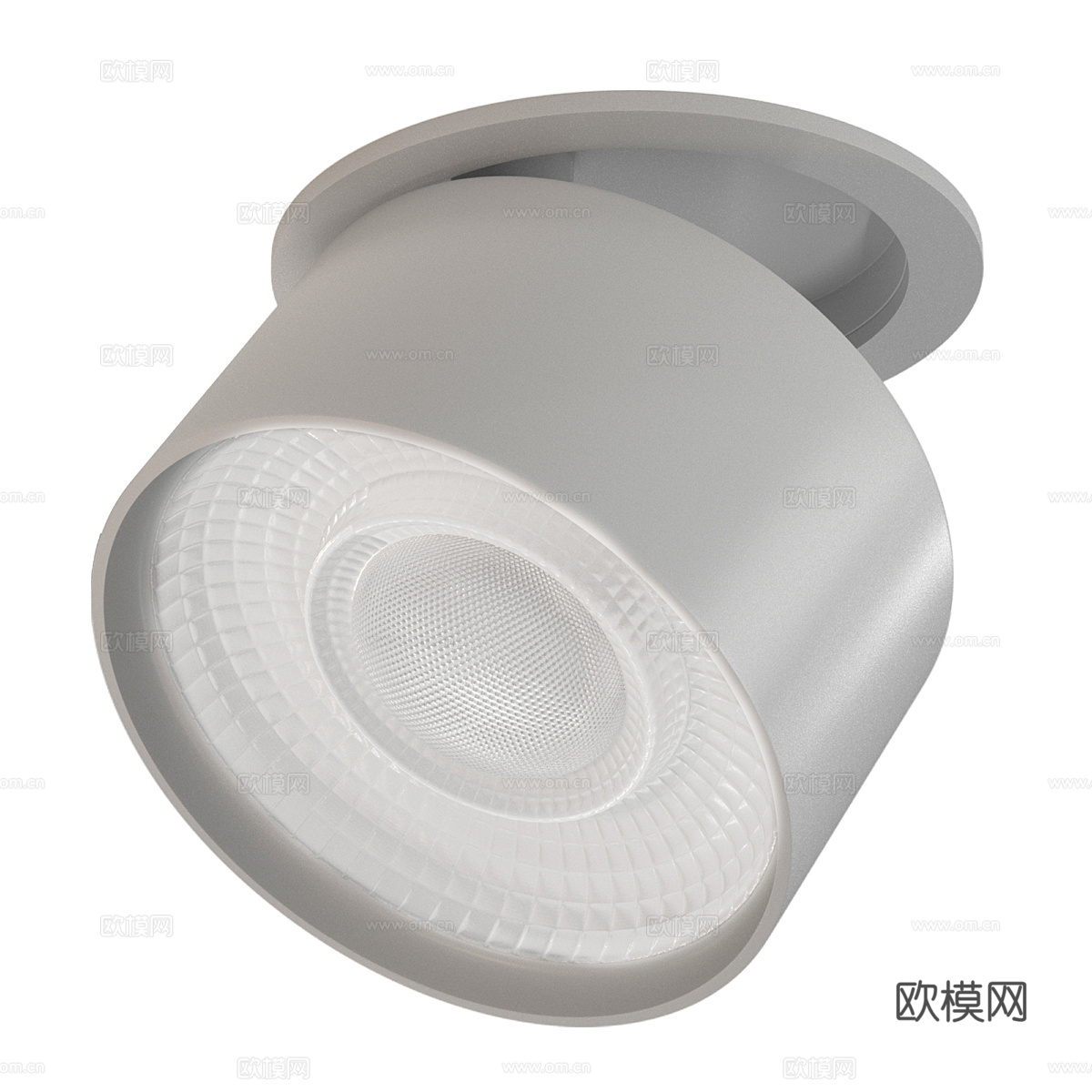 现代极简内嵌射灯 明装射灯3d模型