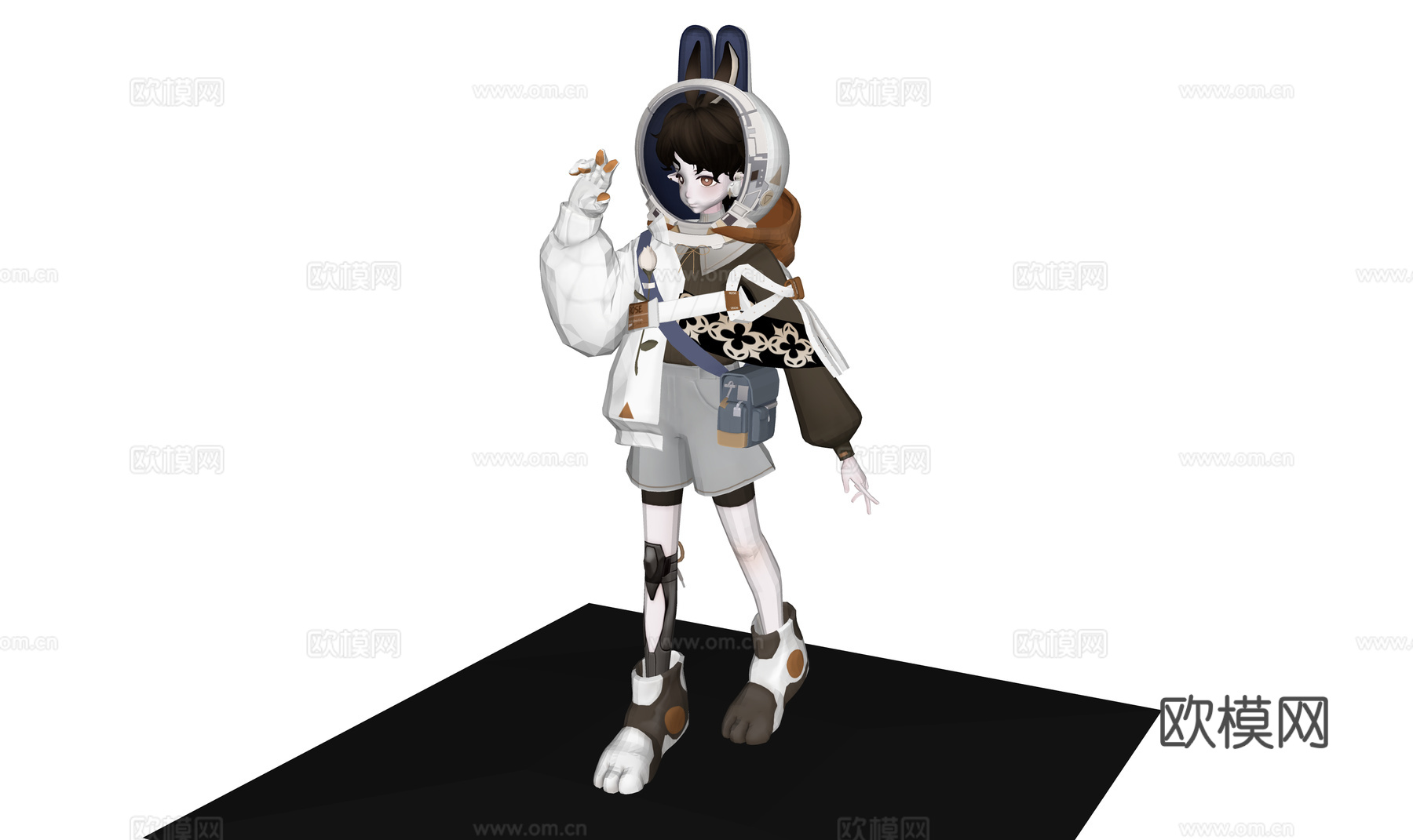 虚拟人物 二次元美少女 可爱少女 美女 动漫少女3d模型