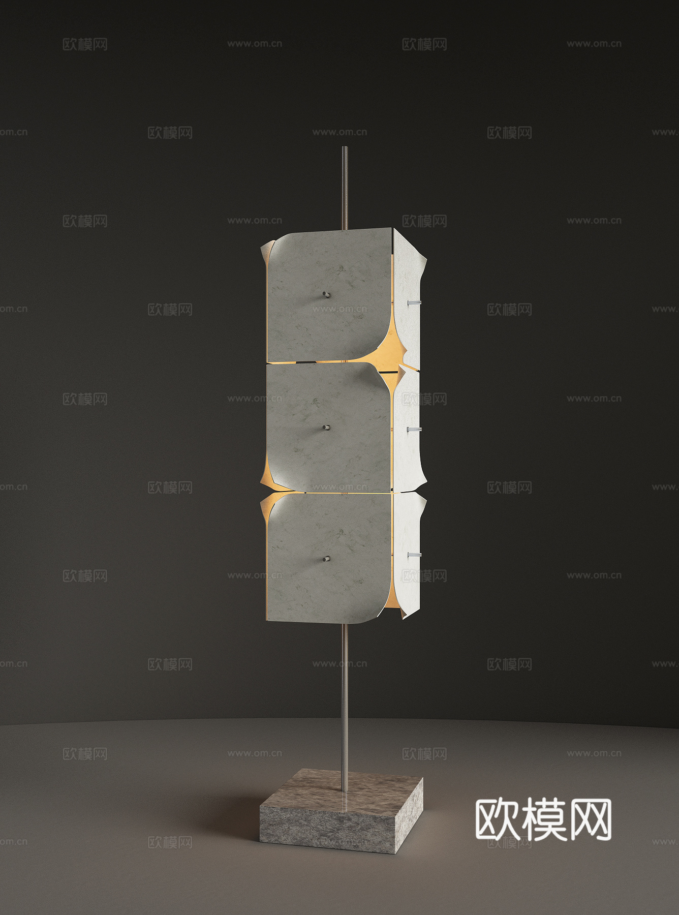 现代艺术落地灯 客厅落地灯 书房落地灯 装饰落地灯3d模型