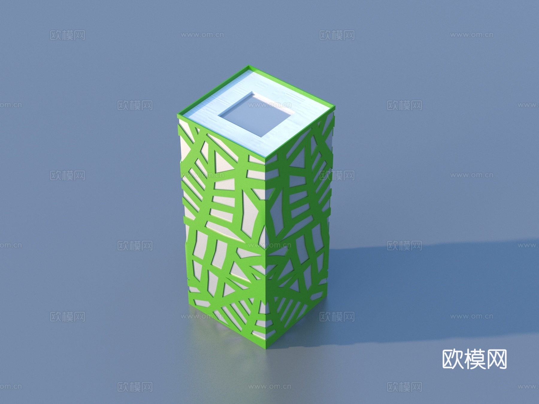 回收桶 垃圾桶 小品3d模型