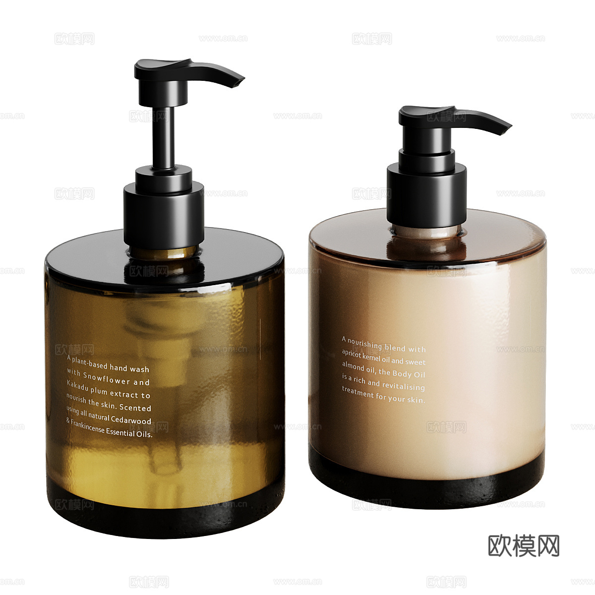 现代卫浴洗护用品3d模型