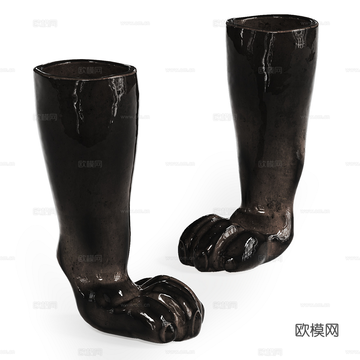 现代陶瓷艺术花瓶3d模型