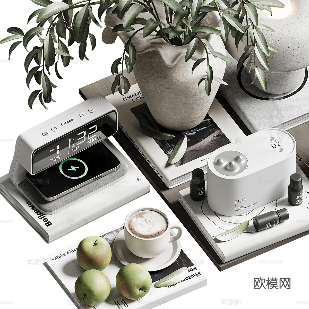 新中式饰品摆件组合3d模型