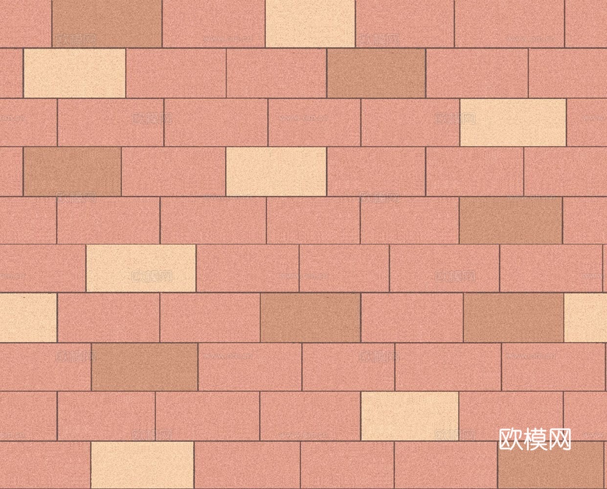 工字缝红砖墙
