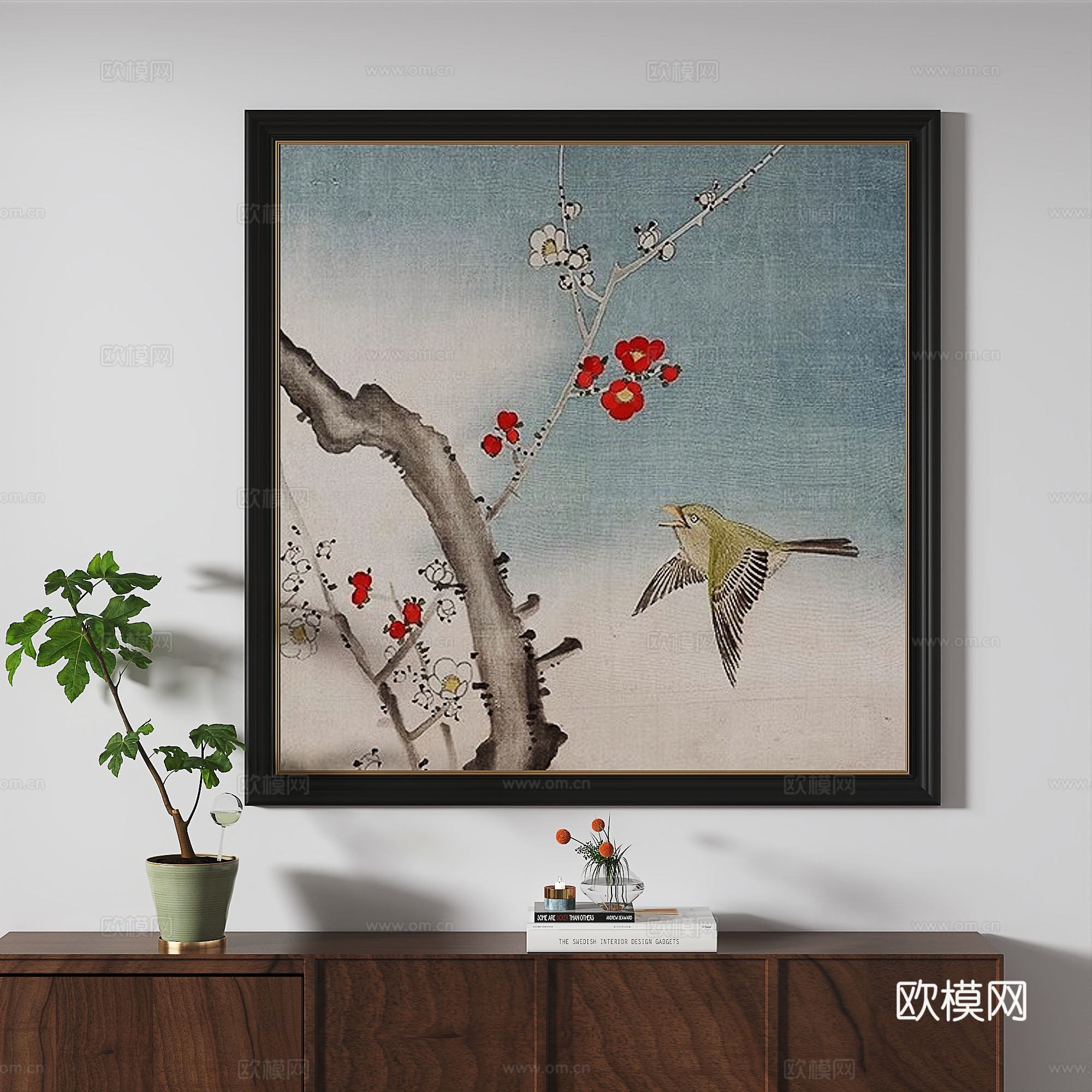 欧式，法式，古典，复古，轻奢，装饰画3d模型