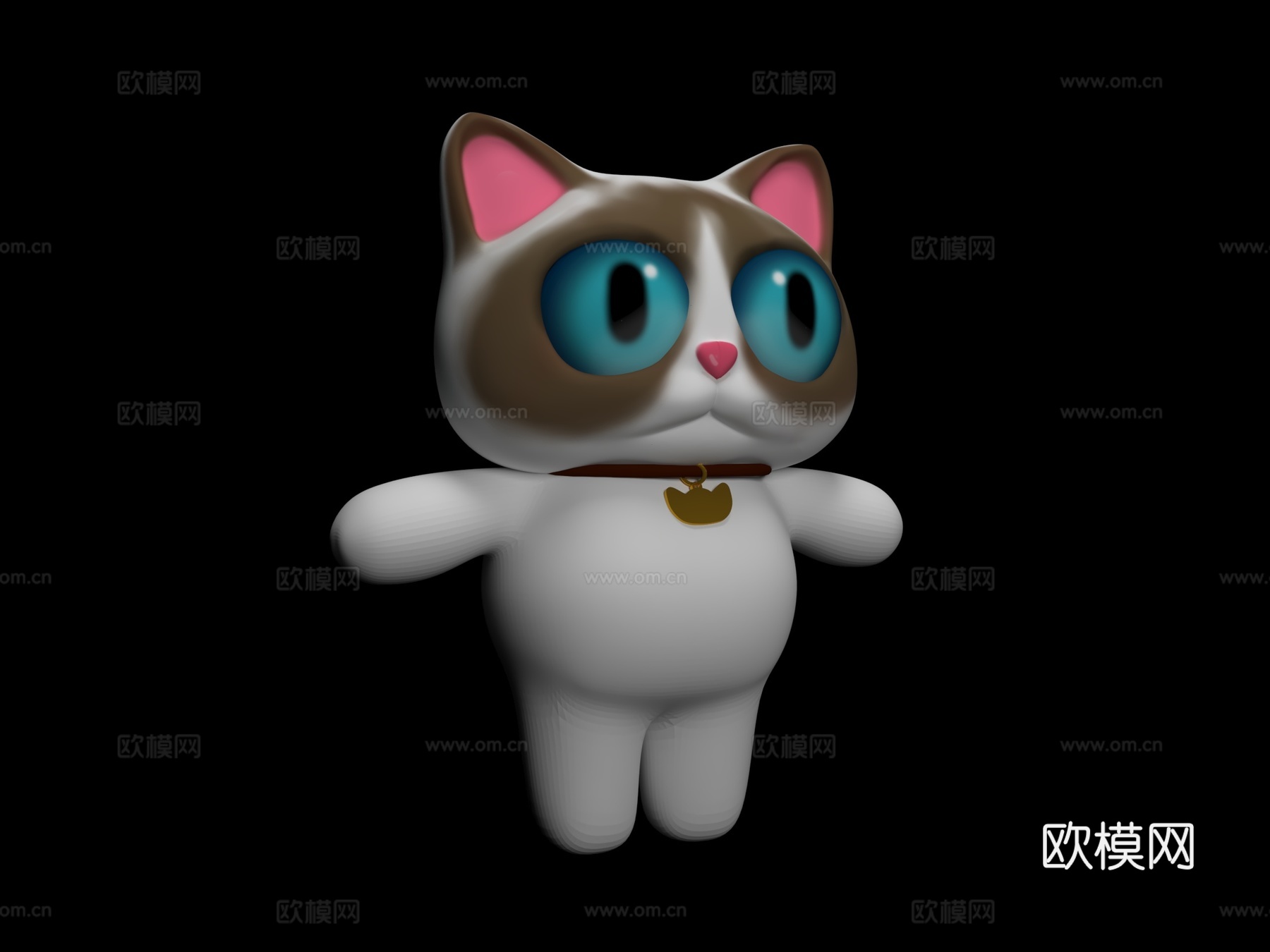 卡通猫3d模型