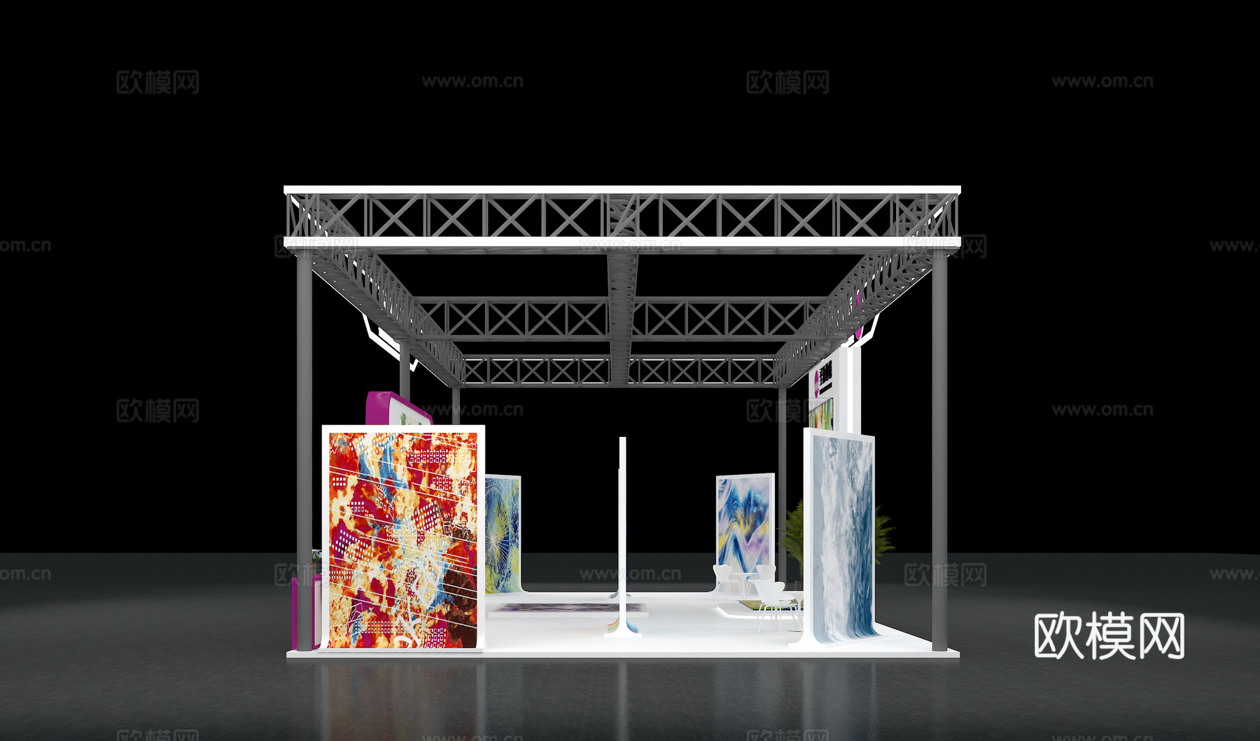 展厅 展台 会展3d模型