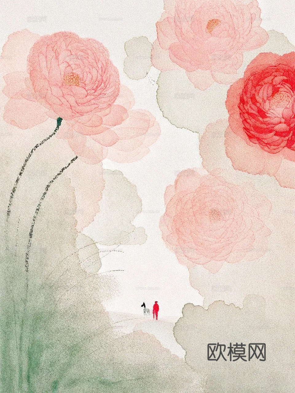 装饰画   植物画   现代画