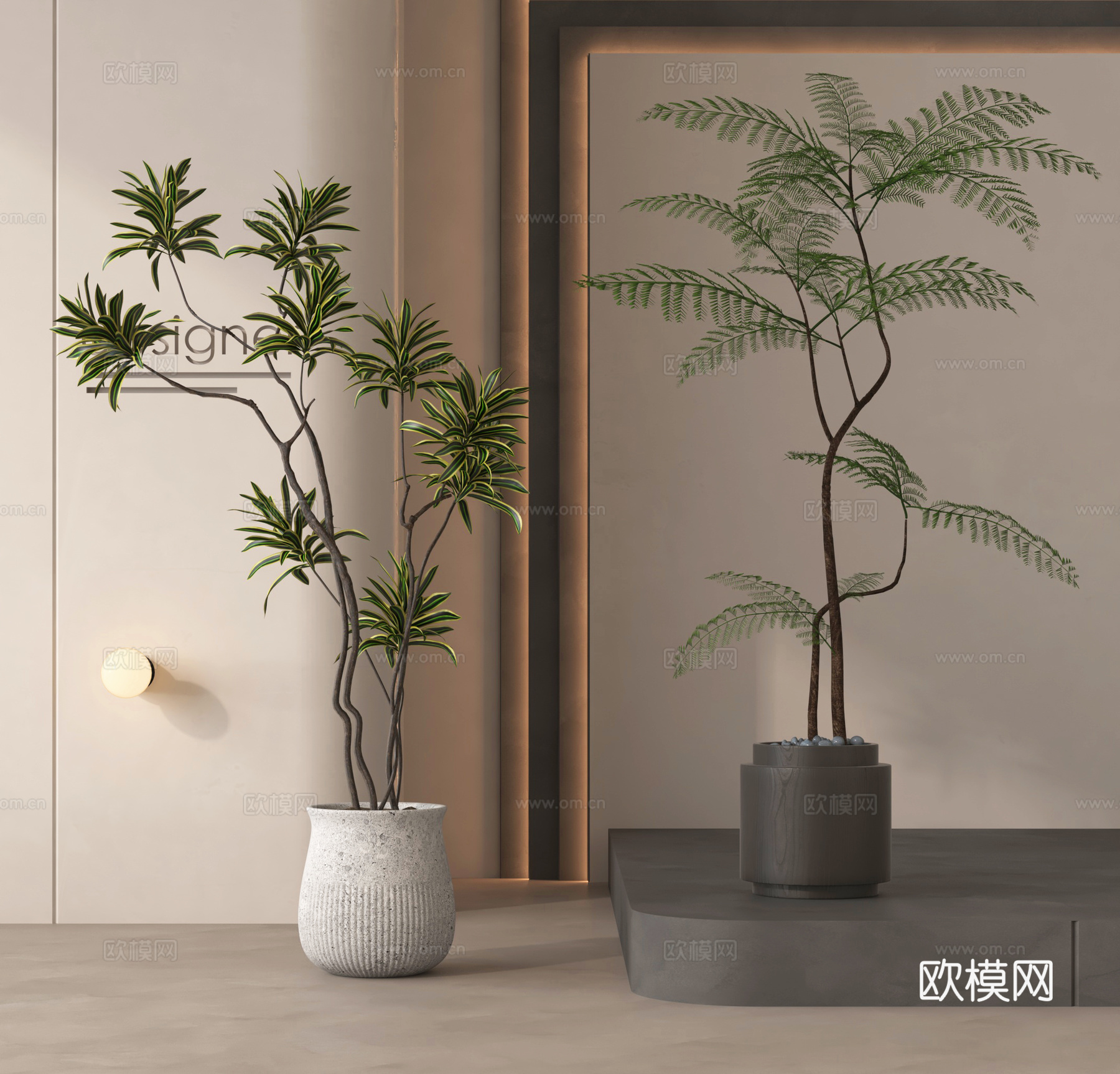 盆栽 盆景 绿植 植物3d模型