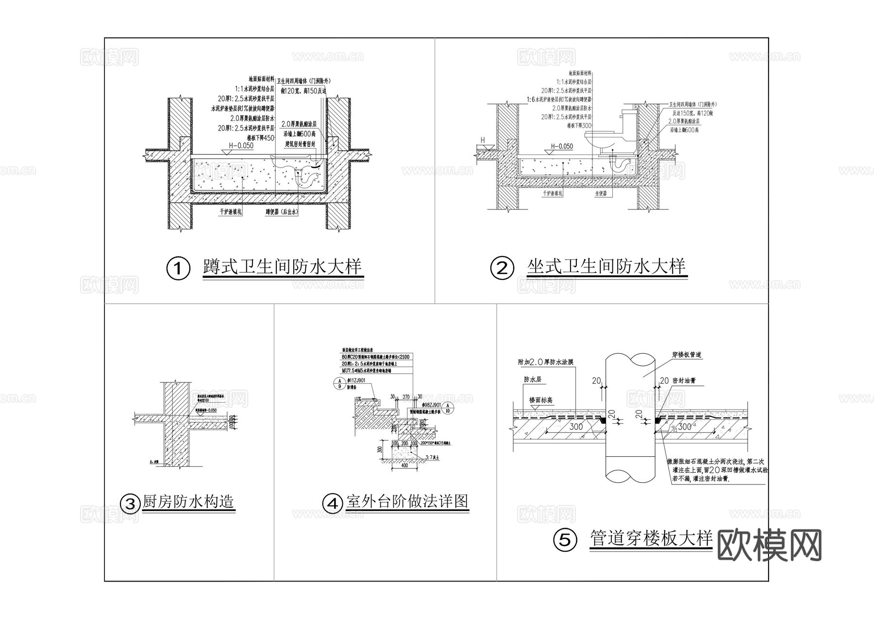 三层自建房cad施工图
