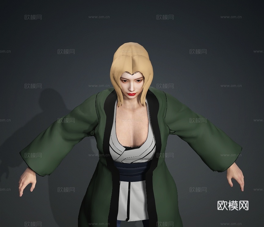 火影忍者纲手跳《极乐净土》美女 性感 日本 韩国 女团 舞蹈3d模型